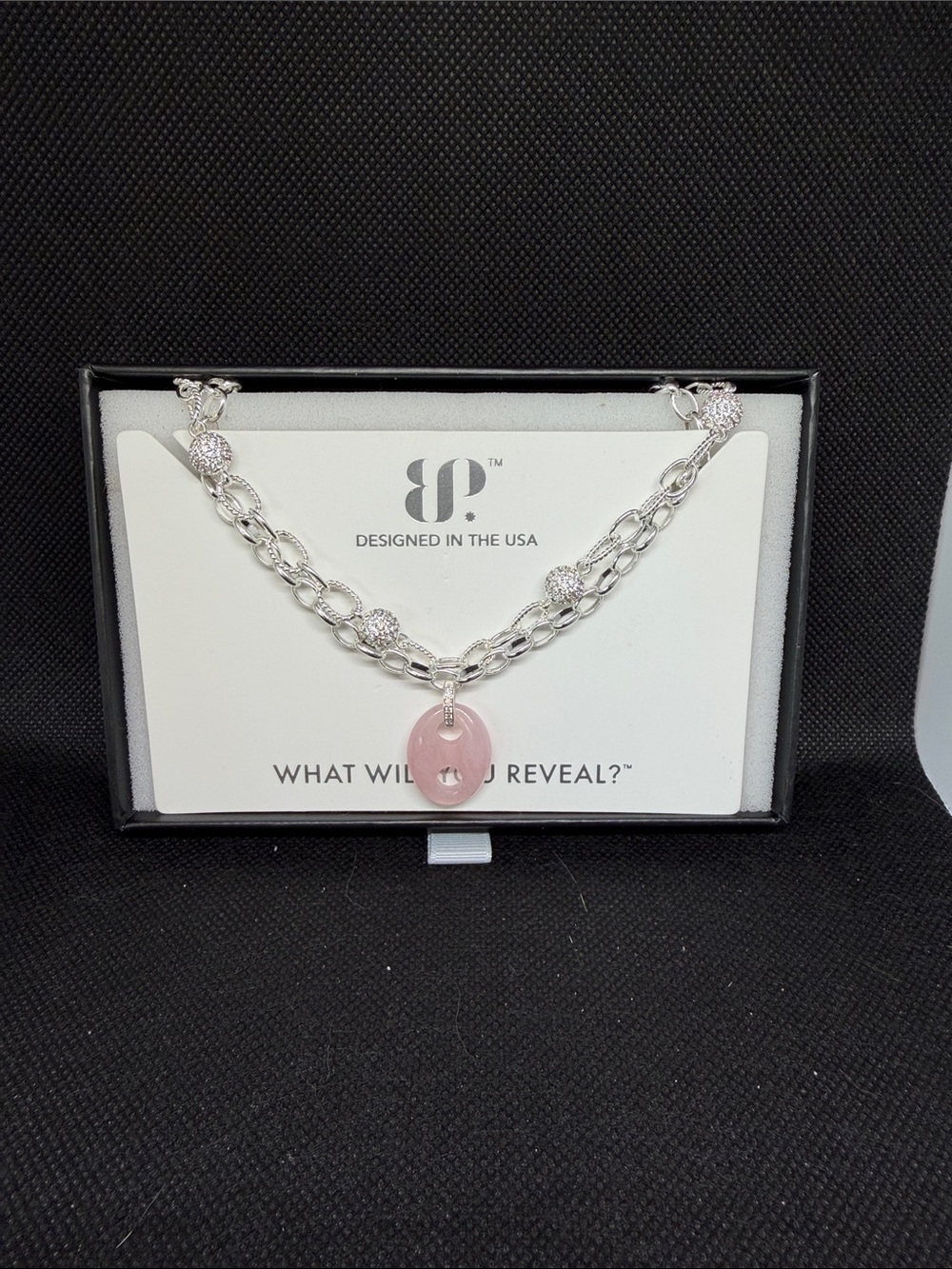 Luxe layer 26: Pink Quartz and Silver